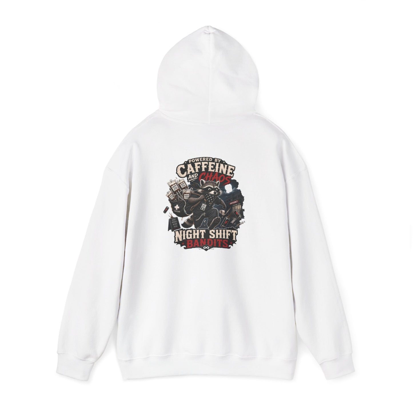 Night Shift Hoodie — Caffeine & Chaos