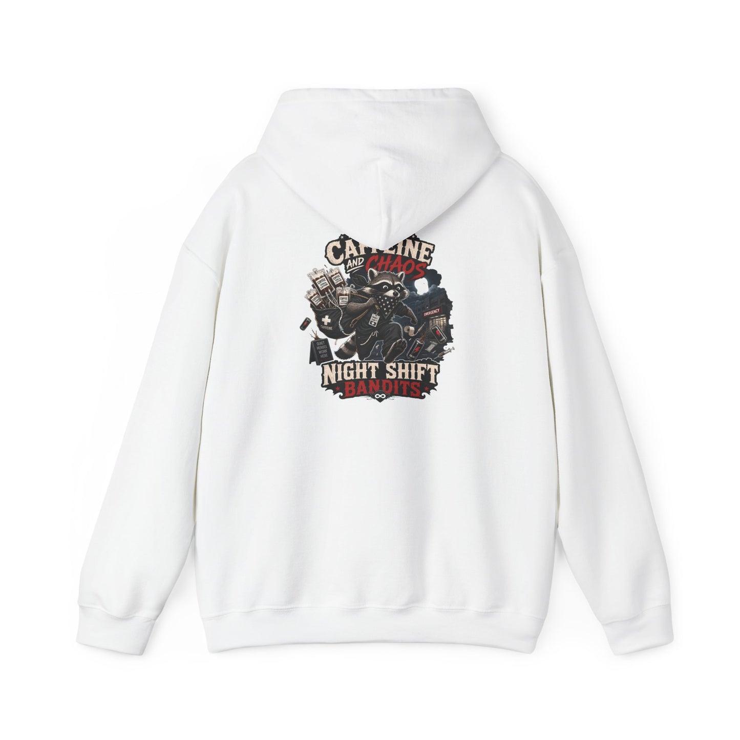 Night Shift Hoodie — Caffeine & Chaos