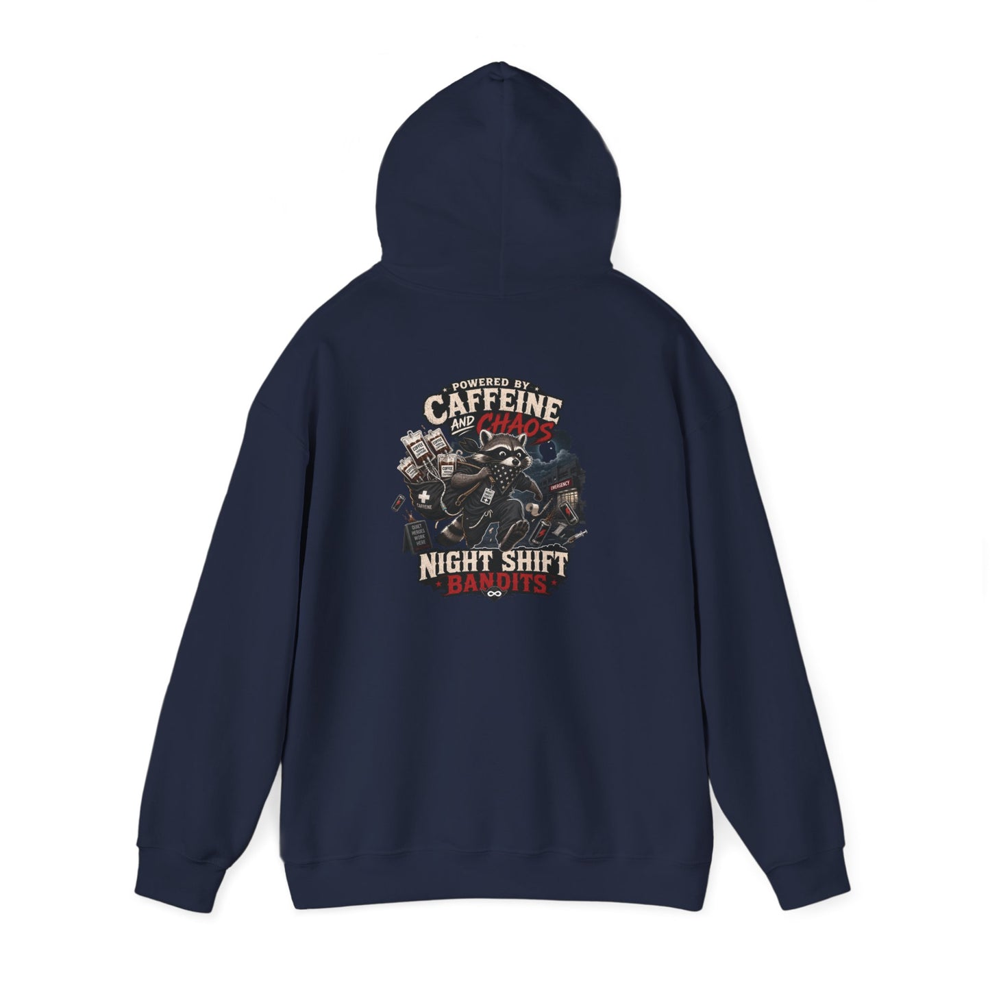 Night Shift Hoodie — Caffeine & Chaos