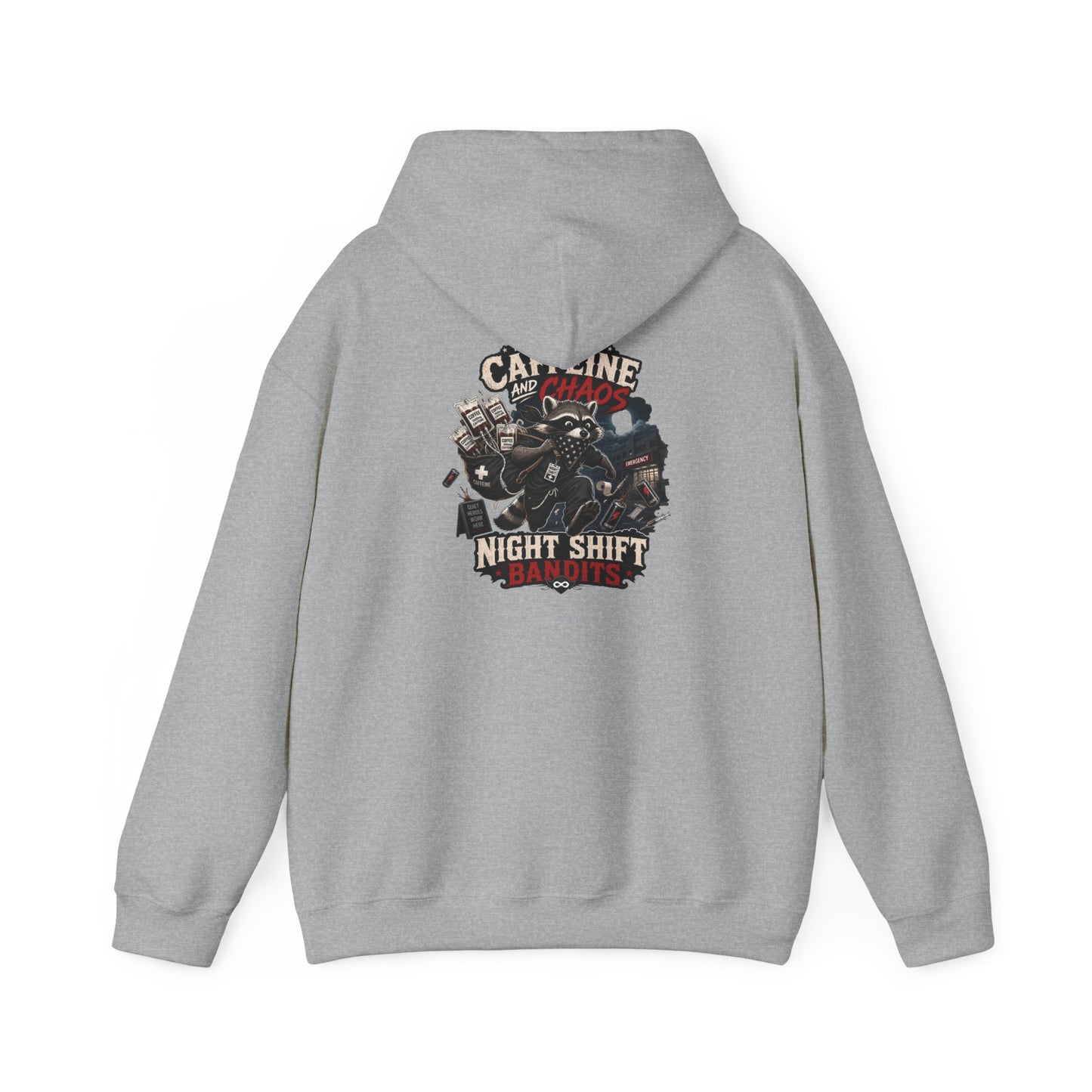 Night Shift Hoodie — Caffeine & Chaos
